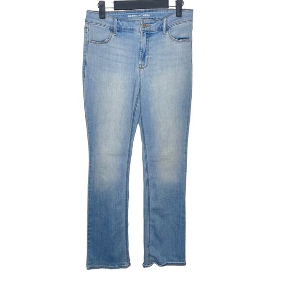 Old Navy Womens Jeans Size 4 Mid Rise Boot Cut Light Wash Denim Blue Casual Wear - Picture 1 of 12